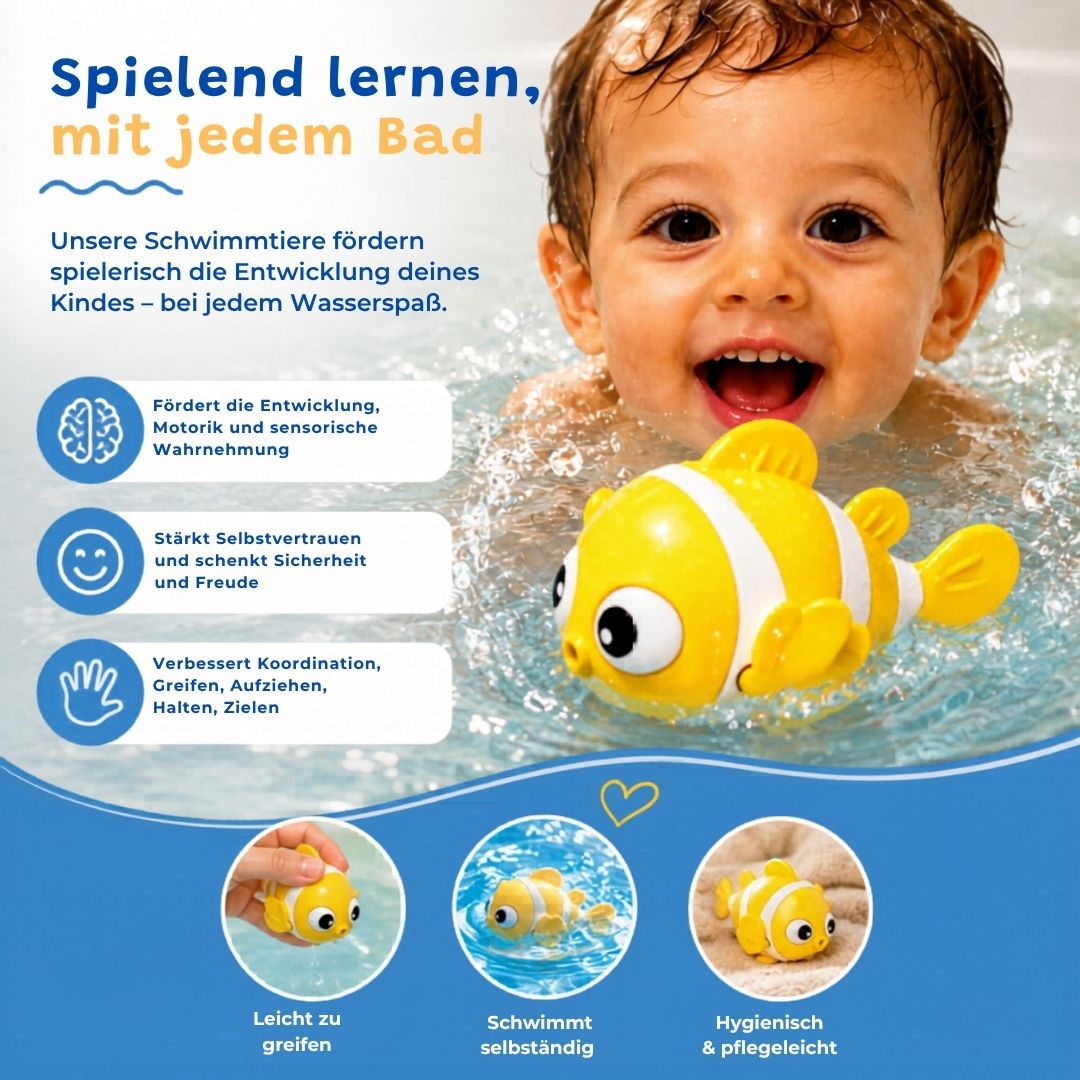 Schwimmende Tiere für Babys und Kinder