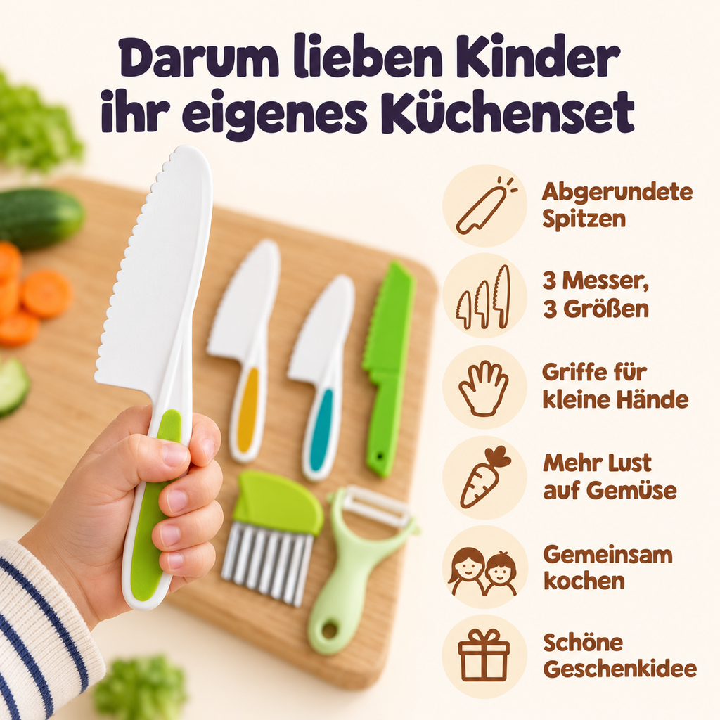 Sicheres Küchenset für Kinder