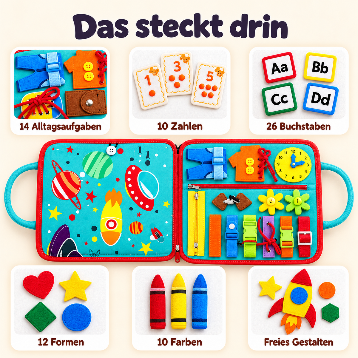 Montessori Spiel und Lern Buch