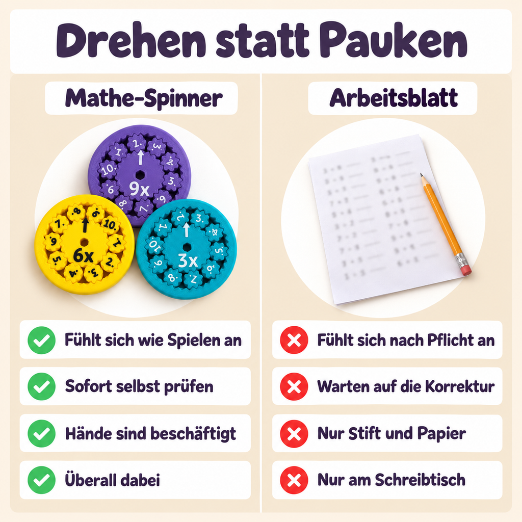 Mathe Fidget Spinner - Spielerisch Mathe Lernen