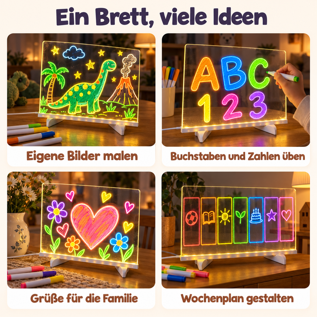 Magisches LED Zeichenbrett für Kinder