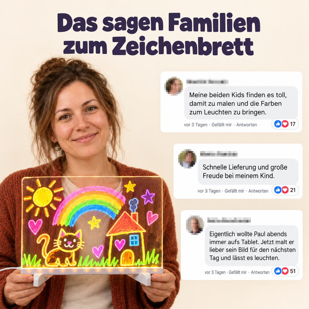 Magisches LED Zeichenbrett für Kinder