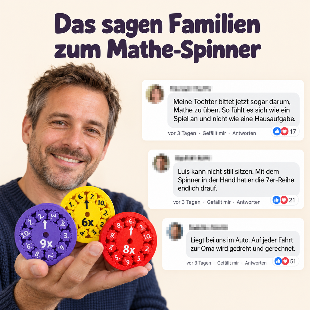 Mathe Fidget Spinner - Spielerisch Mathe Lernen