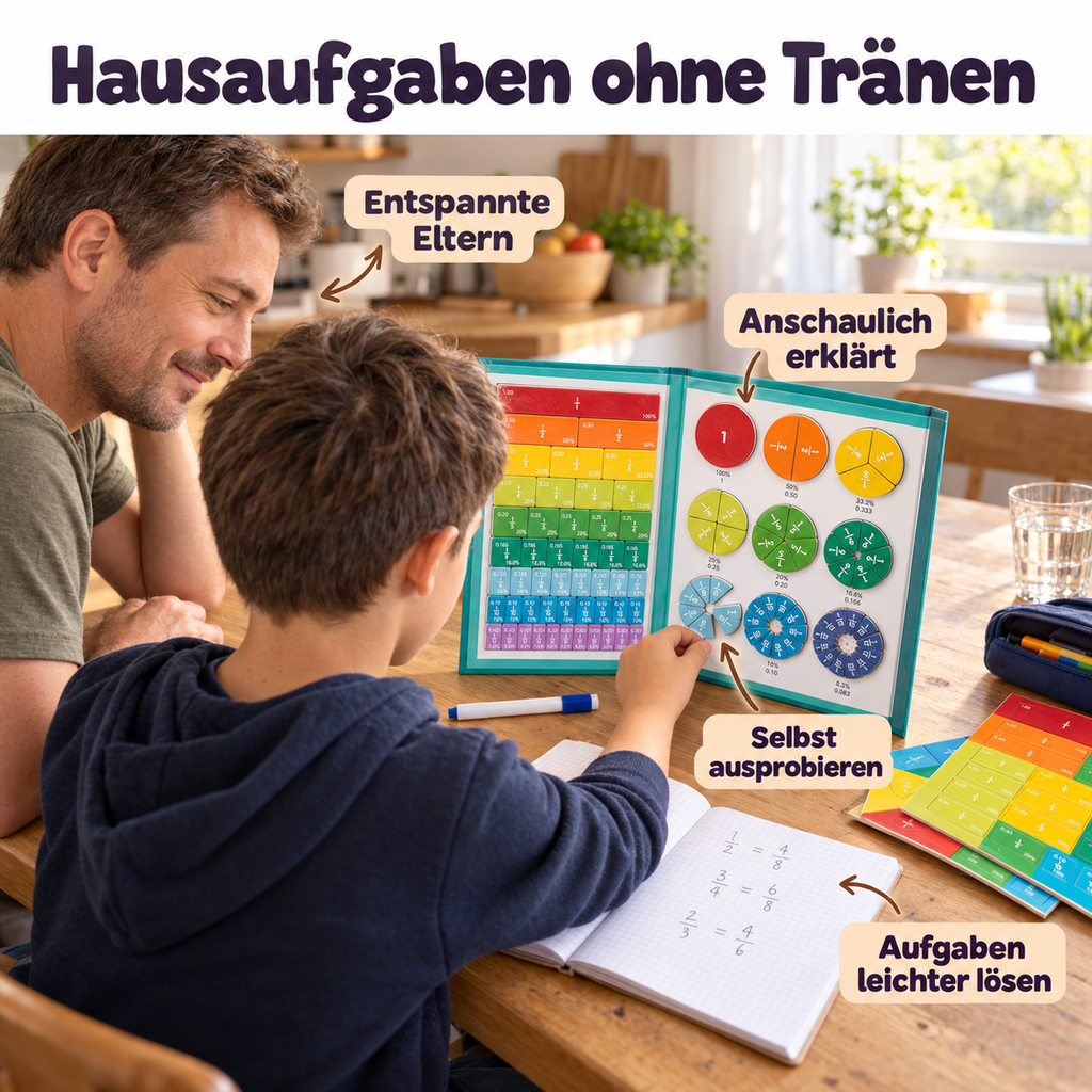 Magnetisches Mathebuch - Bruchrechnen leicht gemacht
