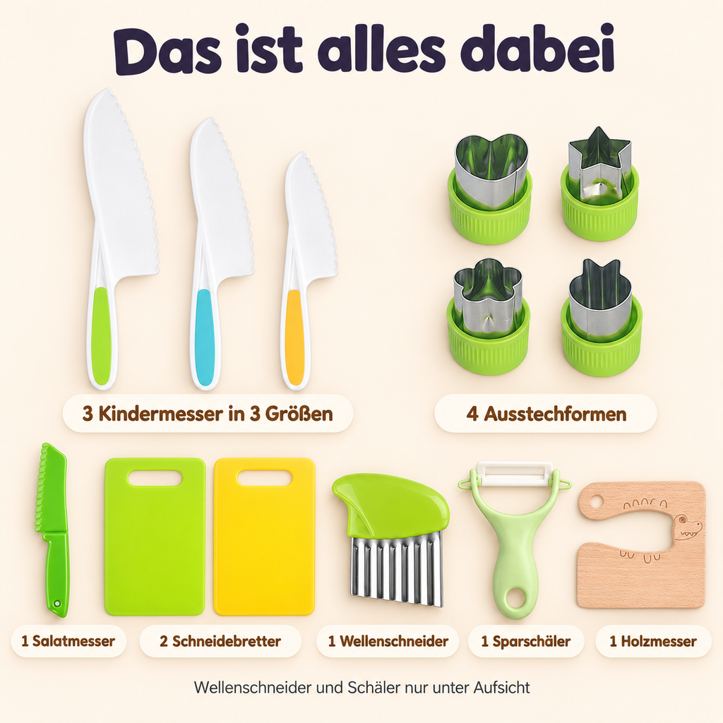 Sicheres Küchenset für Kinder