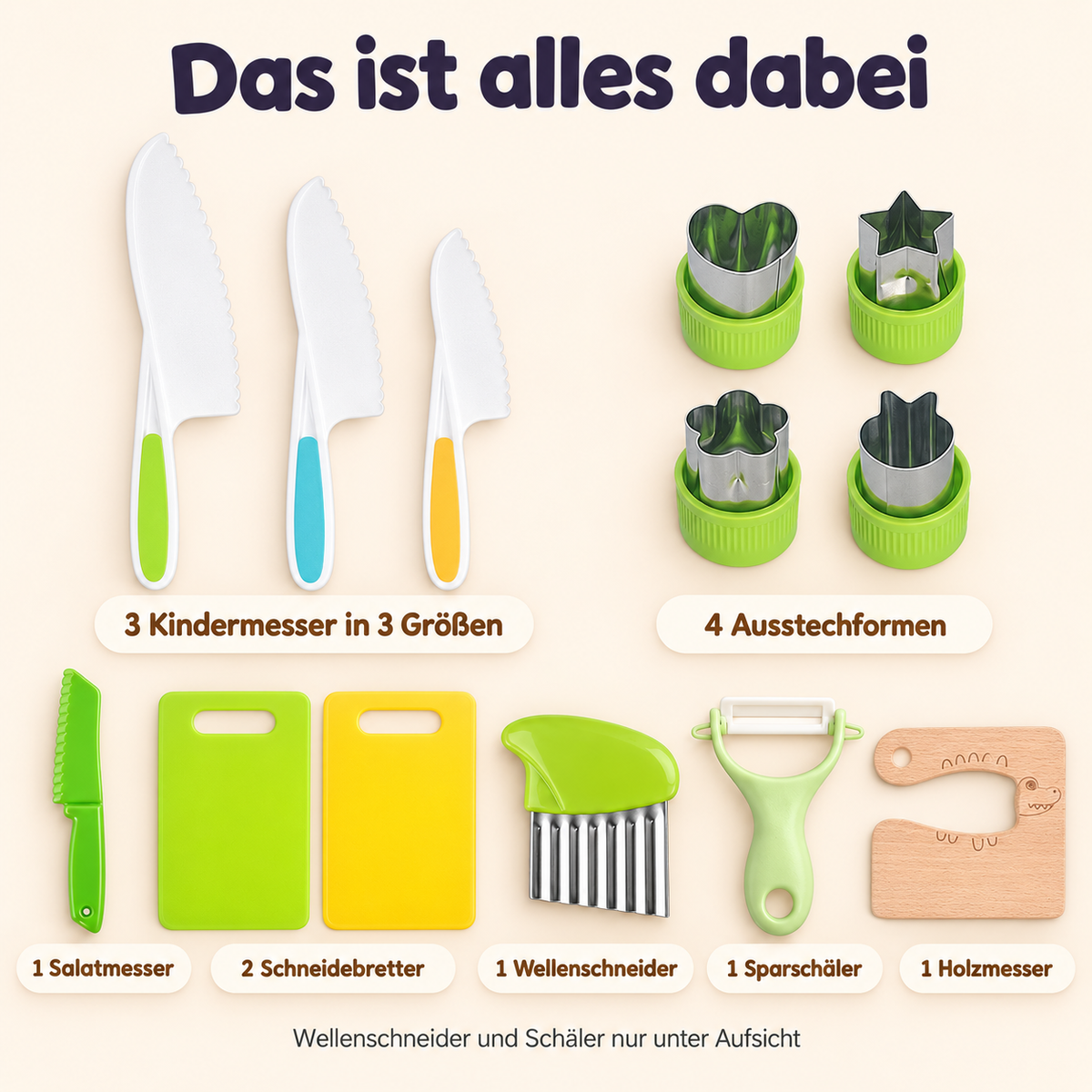 Sicheres Küchenset für Kinder