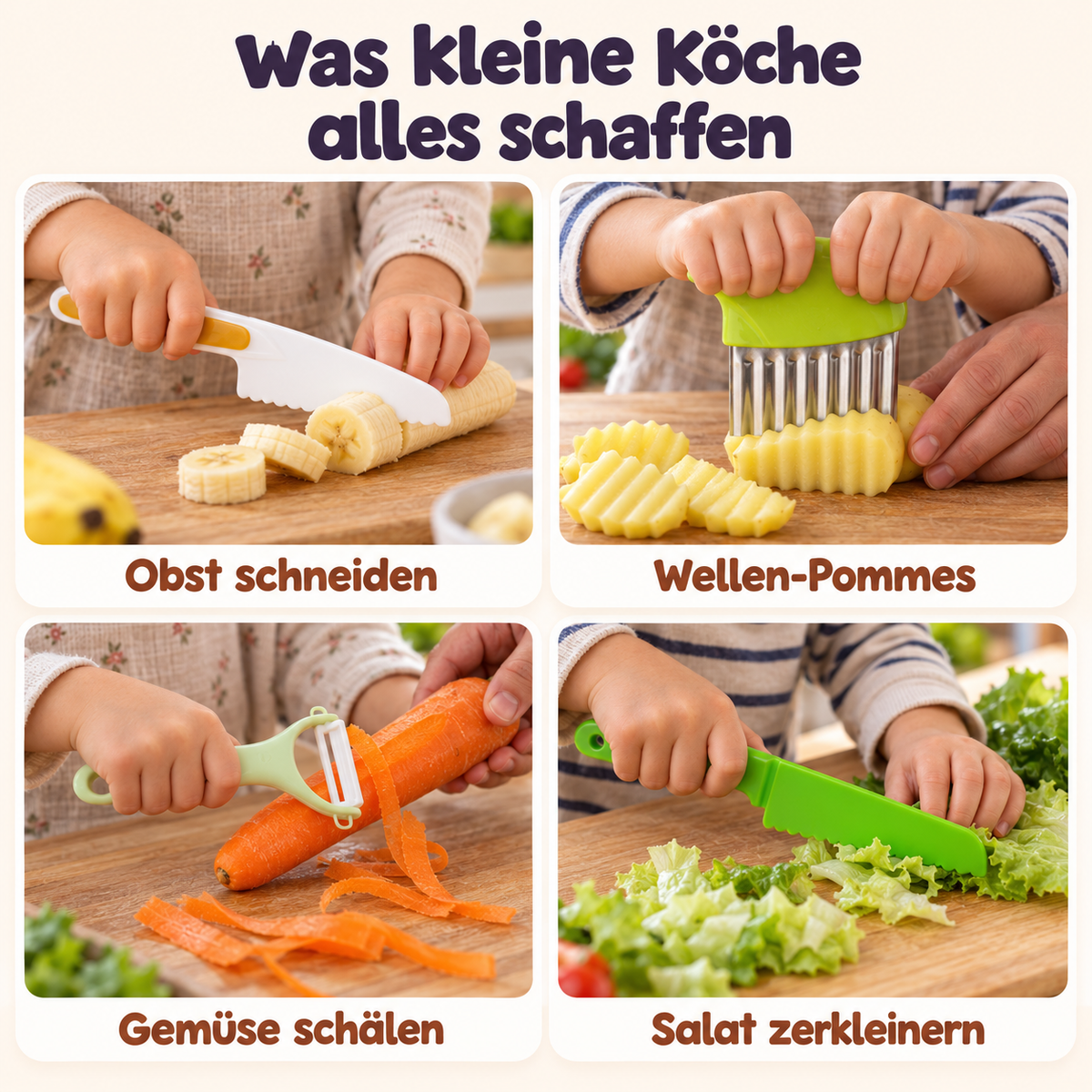 Sicheres Küchenset für Kinder