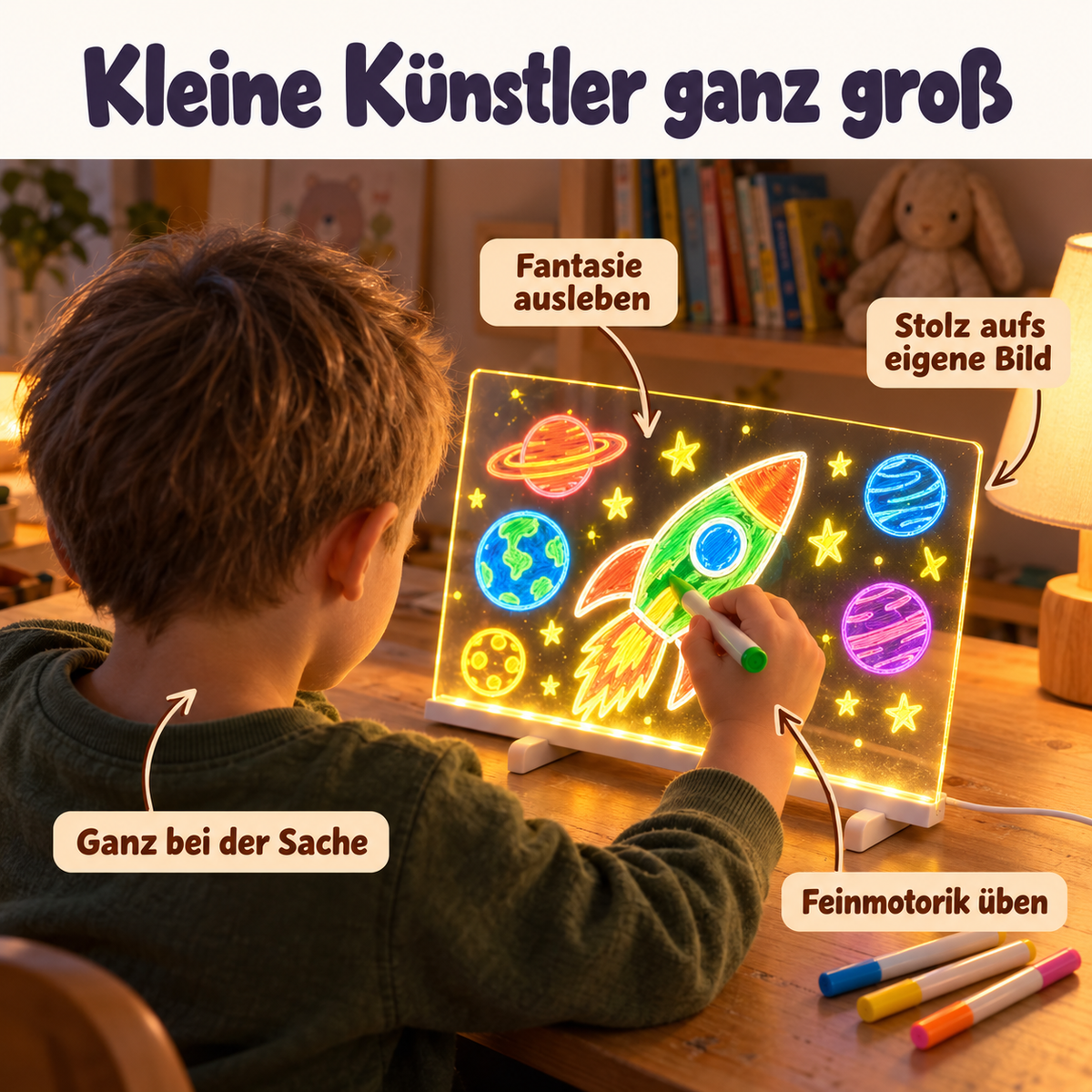 Magisches LED Zeichenbrett für Kinder