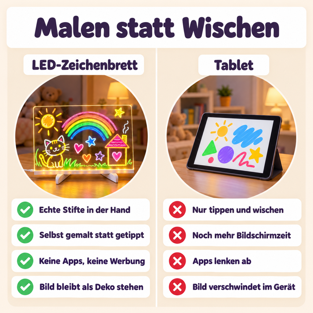 Magisches LED Zeichenbrett für Kinder