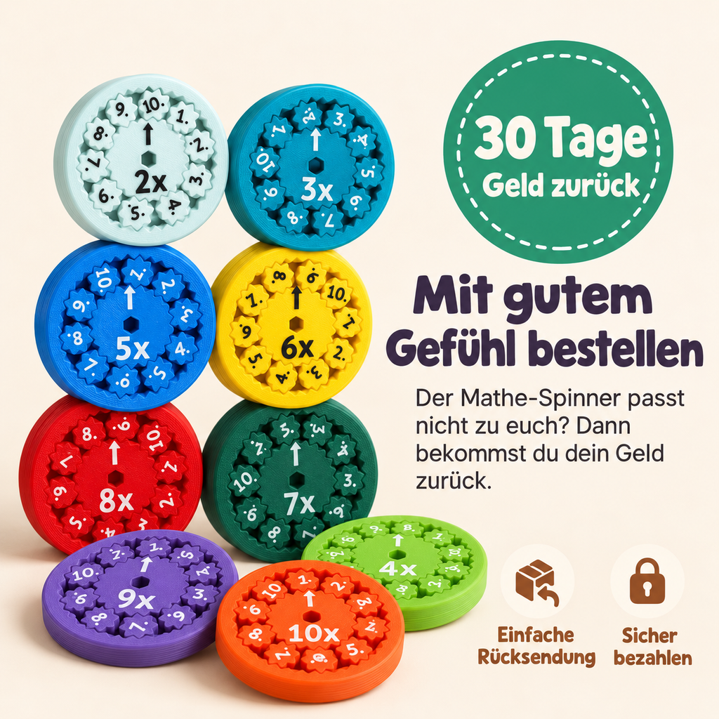 Mathe Fidget Spinner - Spielerisch Mathe Lernen