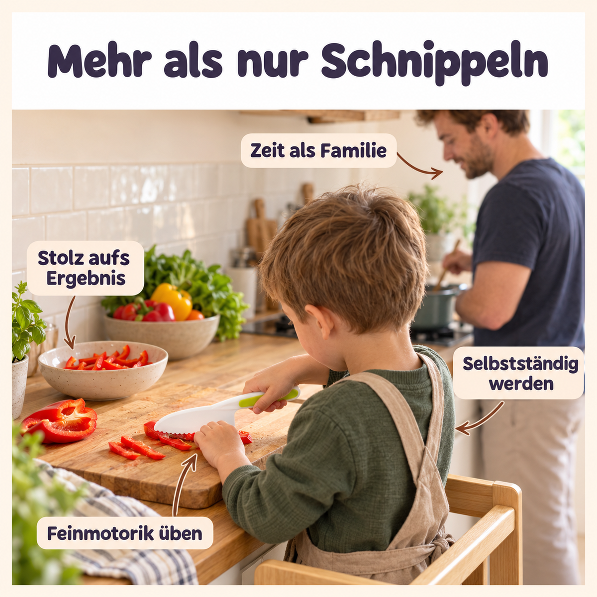 Sicheres Küchenset für Kinder