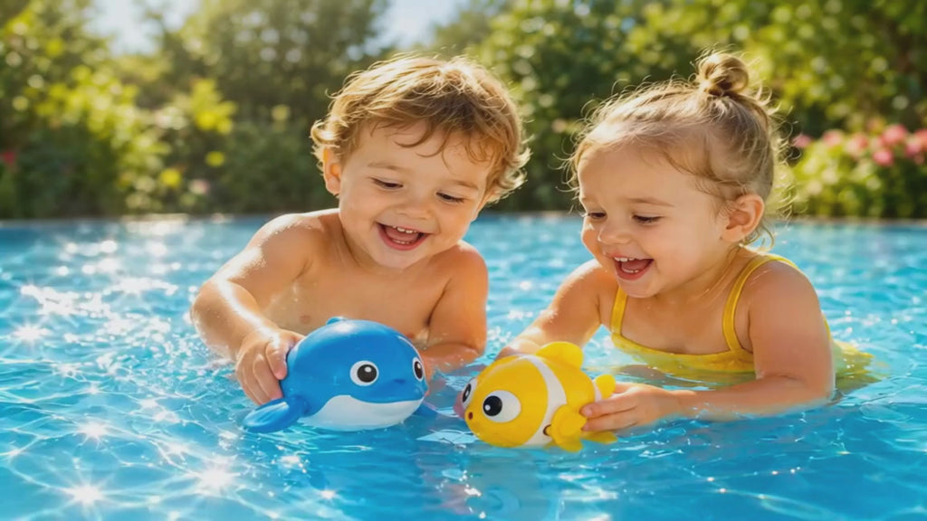 Schwimmende Tiere für Babys und Kinder